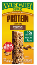 Nature Valley Protein Chewy Bar Peanut Butter Dark Chocolate 1.42 oz (30 Bars Per Box)